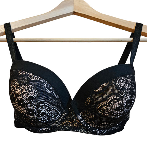 Truth or Dare by Madonna Women's Black Lace Bra Size 34D - Picture 2 of 10